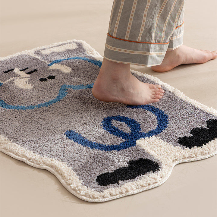 Gorilla-shaped bath mat with non-slip bottom Stornfield