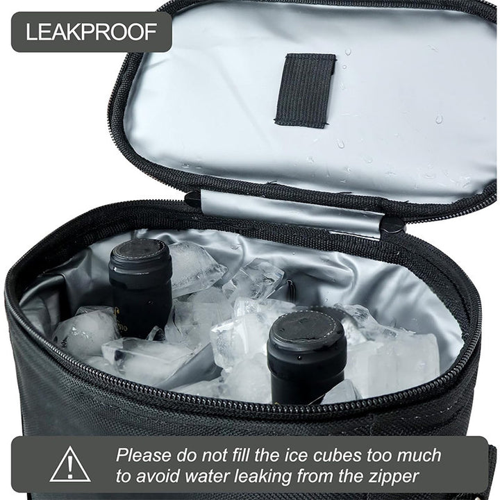 Insulated cooler bag with practical carrying handle and organizer compartments Stornfield