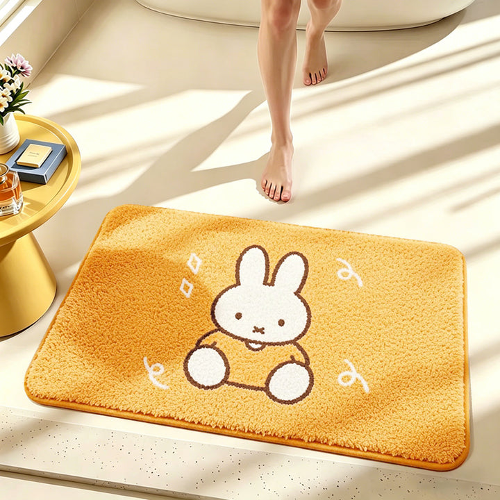 Decorative Floral Character Bath Mat