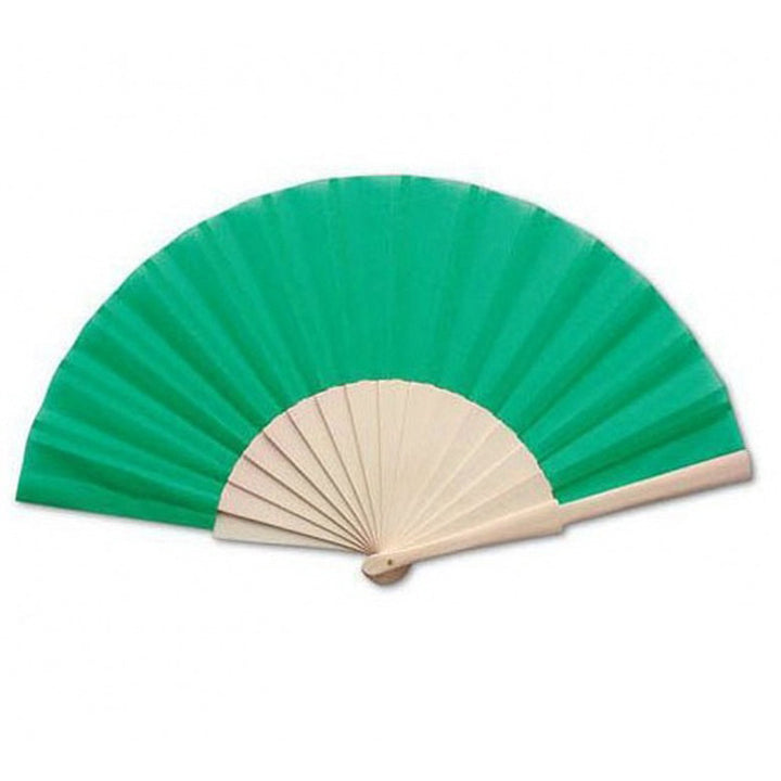 Ladies folding hand fan made of airy material with intricate folds Stornfield