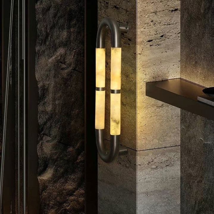 Contemporary Wall Sconce with Textured Design