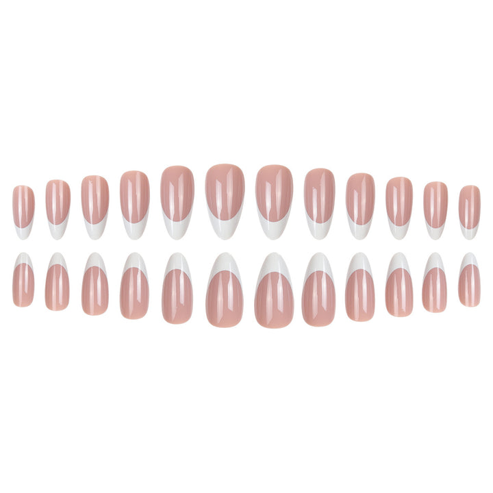 French Tip Stiletto Press-On Nails Stornfield