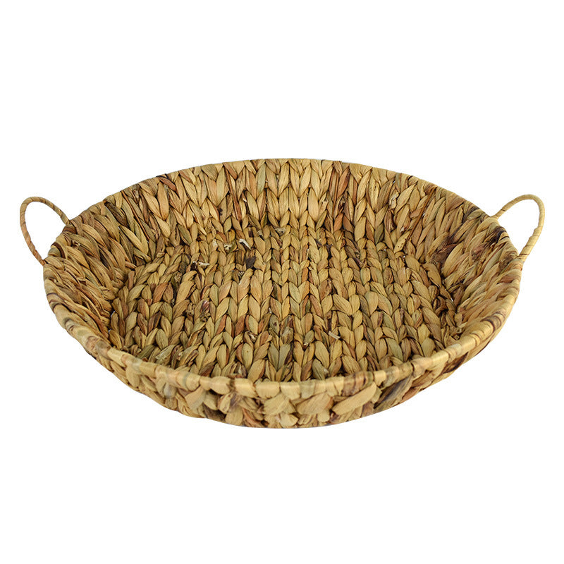 Handwoven Natural Serving Tray Set Stornfield