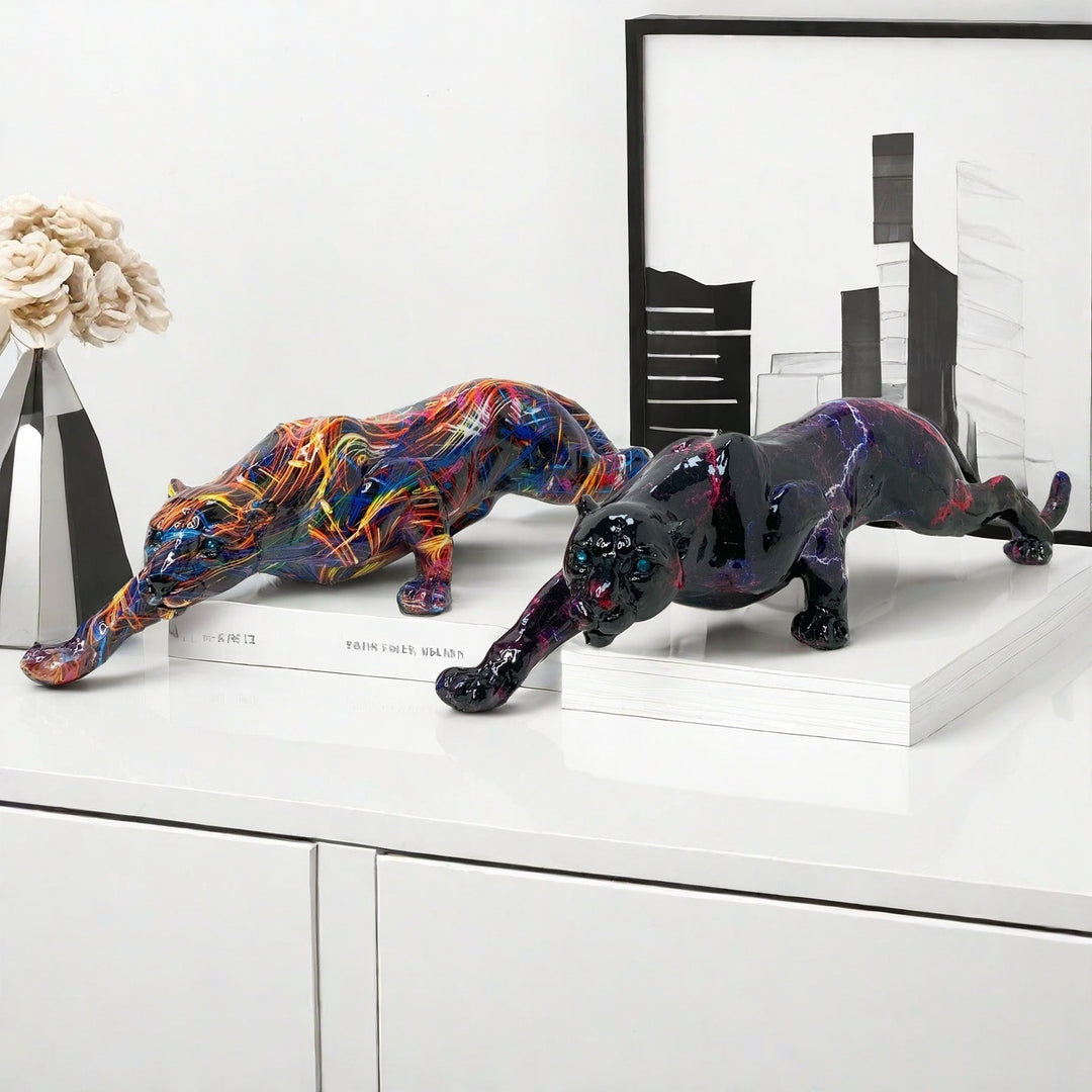 Artful Panther Sculpture Handmade Stornfield