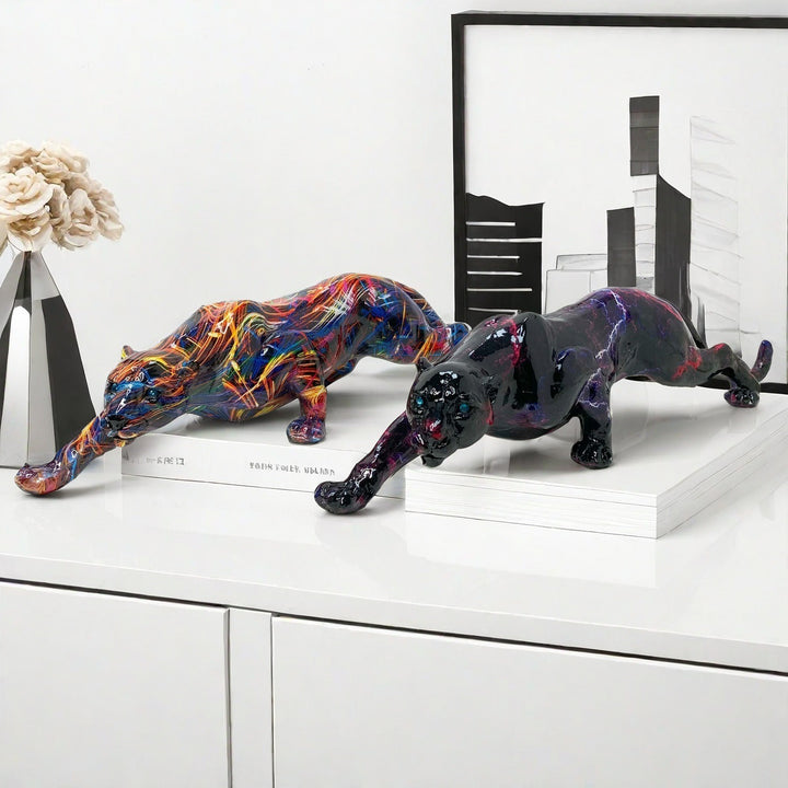Artful Panther Sculpture Handmade Stornfield