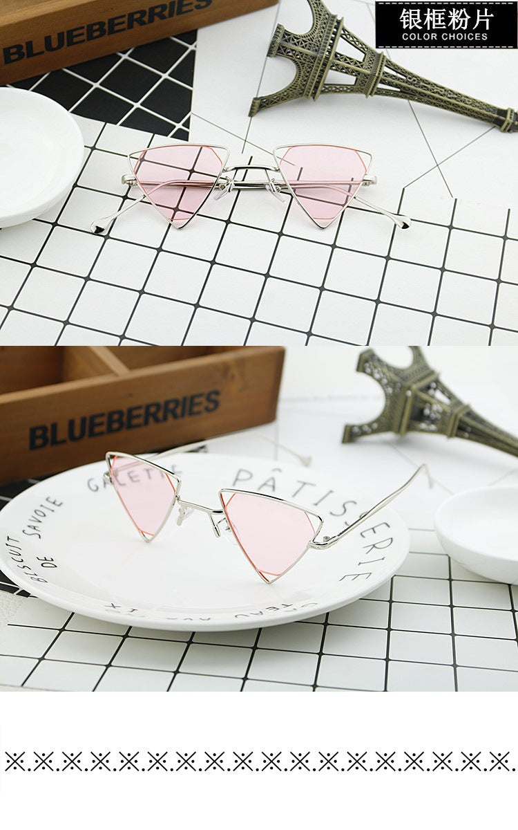 Ladies geometric sunglasses with elegant metal frame Stornfield