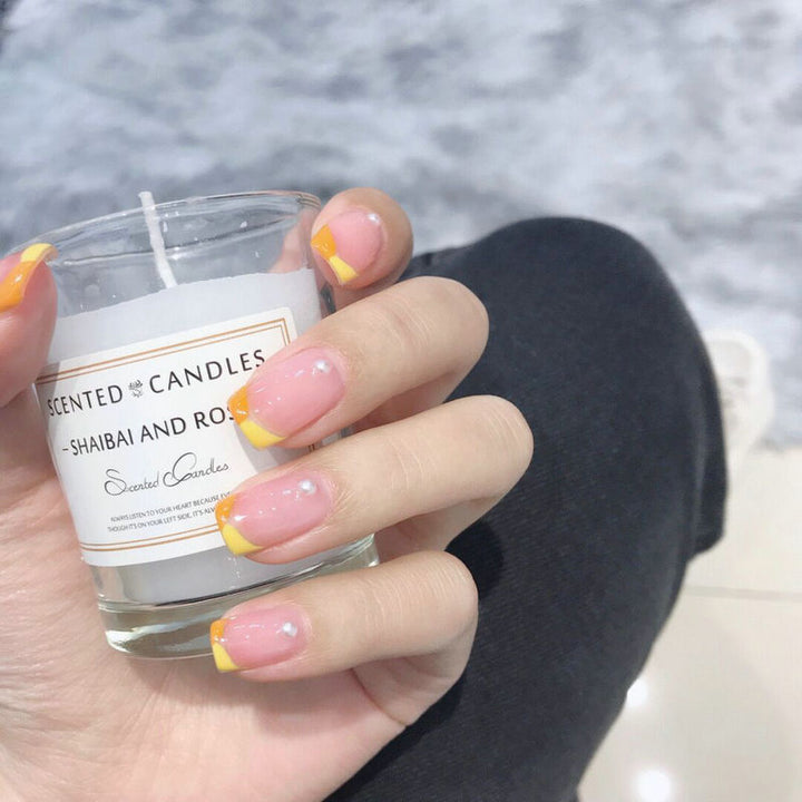 Acrylic Nail Set with Cheerful Fruit Design and Creative Accents Stornfield