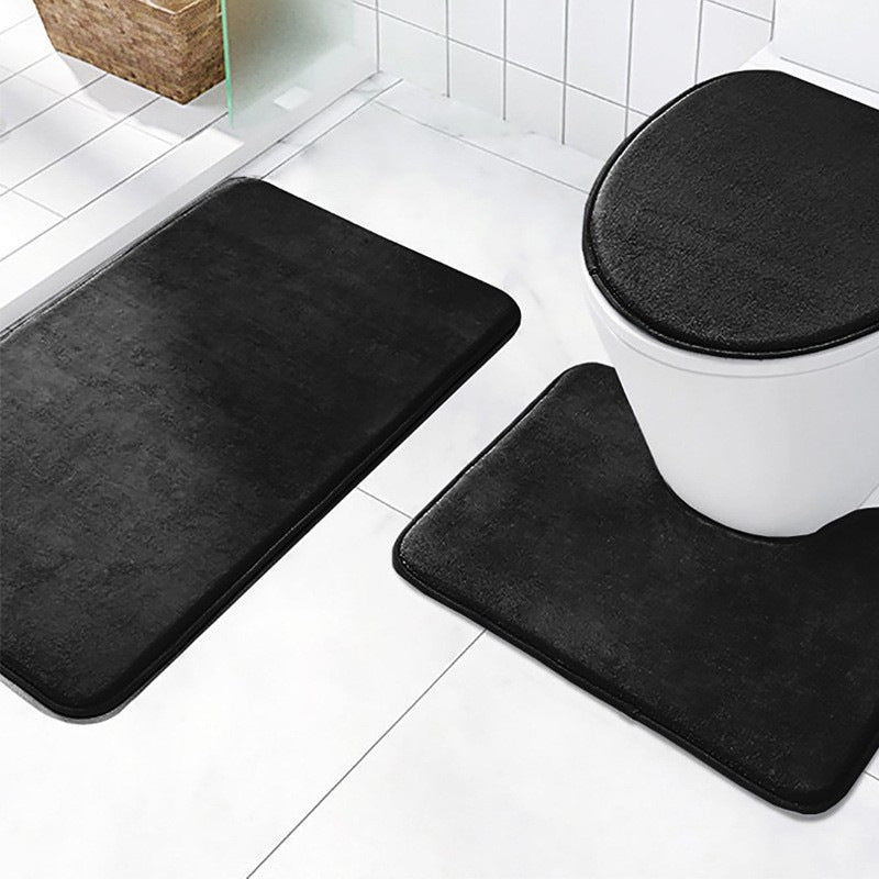 Soft Plush Bathroom Mat Set