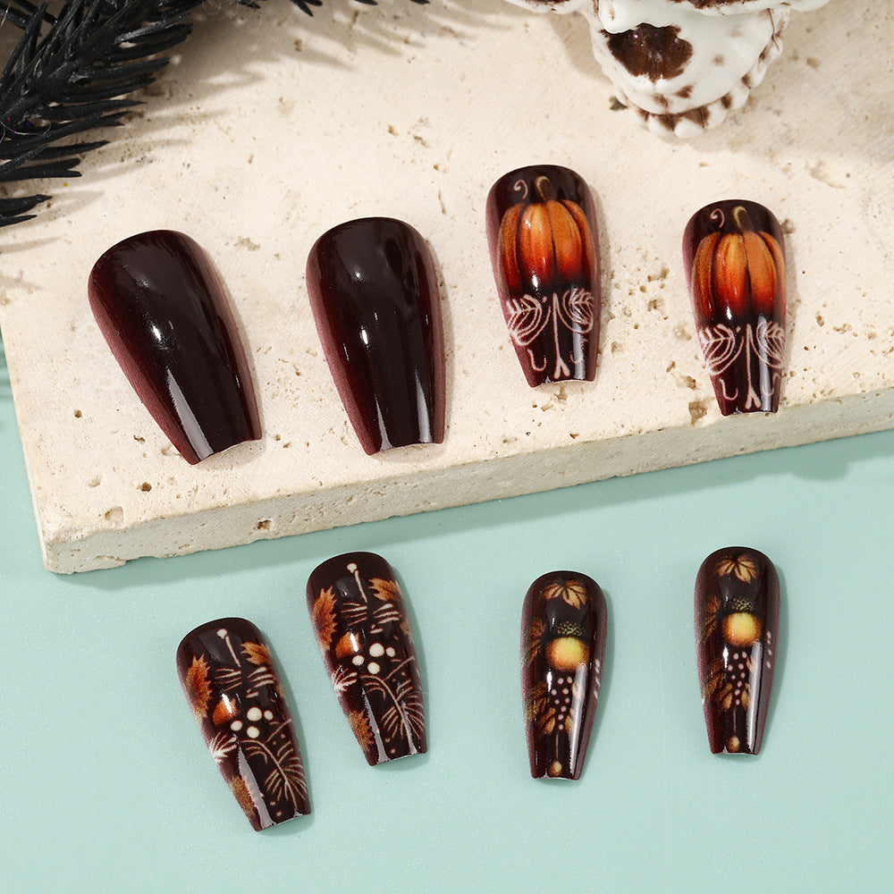 Artificial nails with autumn design Stornfield