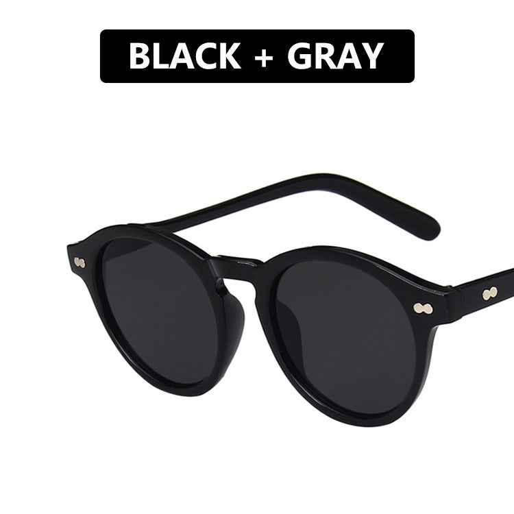 Ladies extravagant round sunglasses with lightweight frame structure and polarized lenses Stornfield
