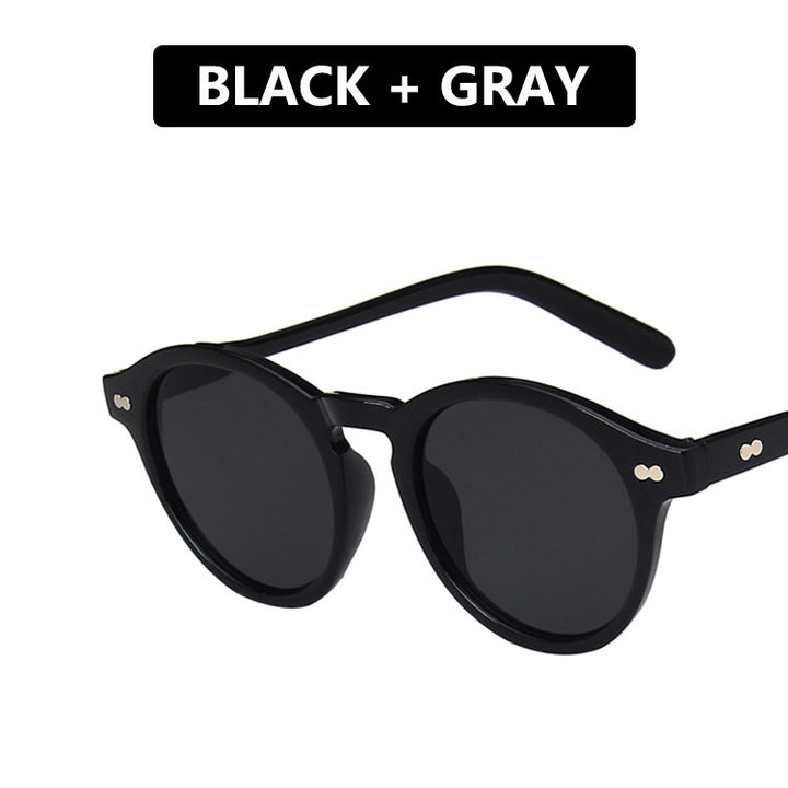 Ladies extravagant round sunglasses with lightweight frame structure and polarized lenses Stornfield