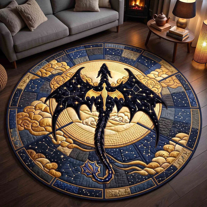 Artistic Dragon-Themed Area Rug