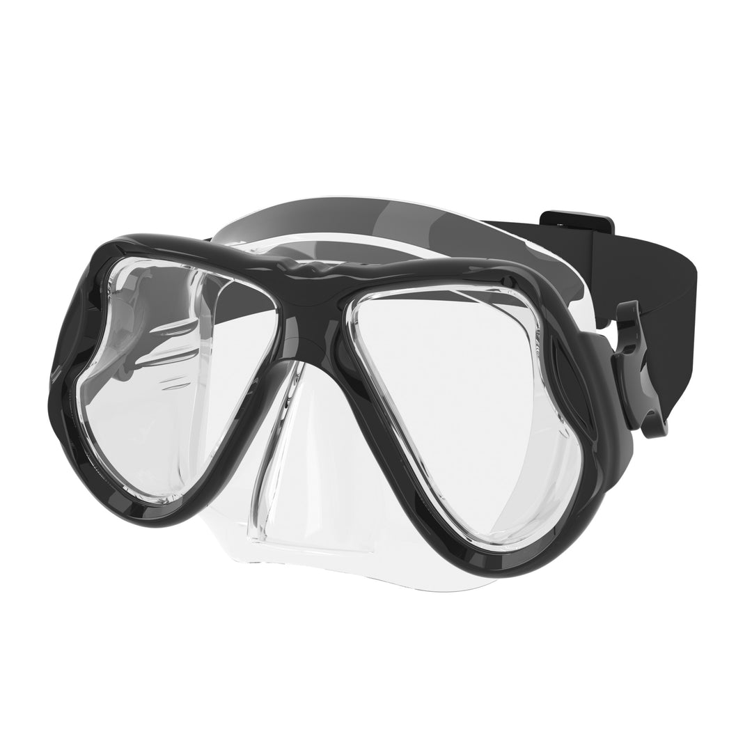 High-quality diving mask with flexible silicone rim and wide field of view Stornfield