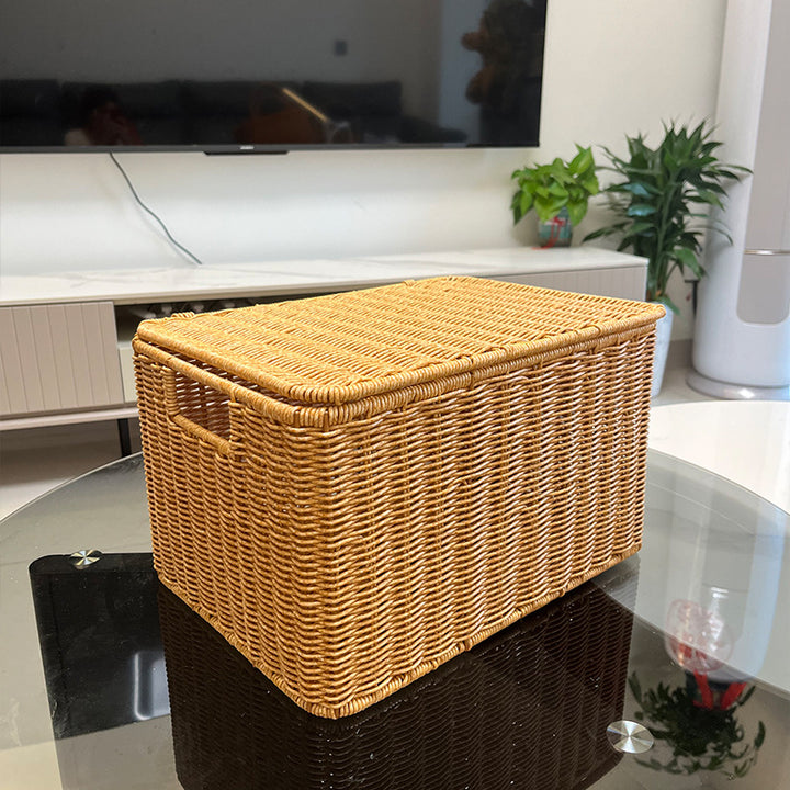 Versatile Rectangular Woven Storage Bin Stornfield