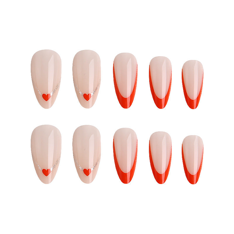 Artificial nails in modern heart design Stornfield