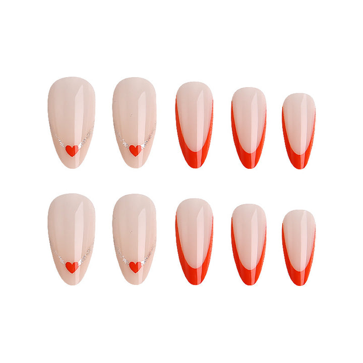 Artificial nails in modern heart design Stornfield
