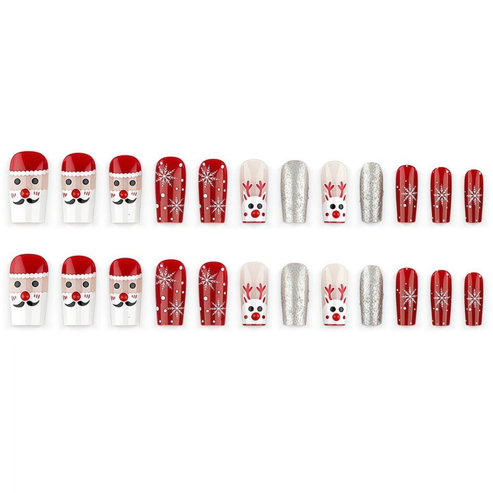 Creative nail art set with festive Christmas motifs Stornfield