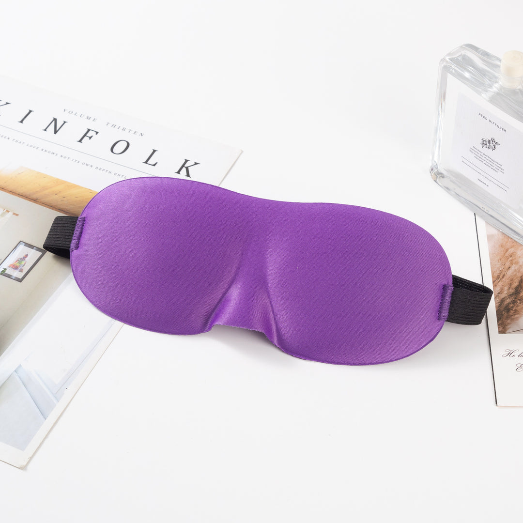 Unisex nan anatomically shaped sleep mask with formed eye sockets, lightweight foam core, and elastic comfort band Stornfield