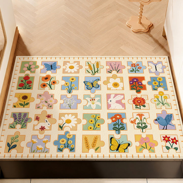 Whimsical Character Design Floor Mat