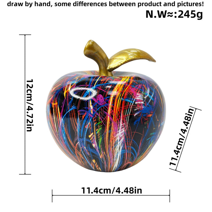 Decorative apple figure with artistic design Stornfield