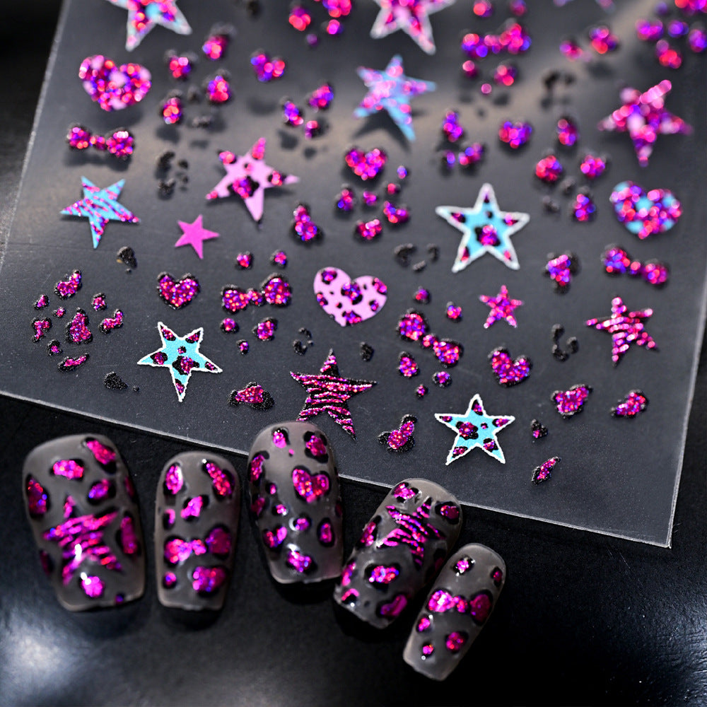 Sparkling Nail Art Stickers Set