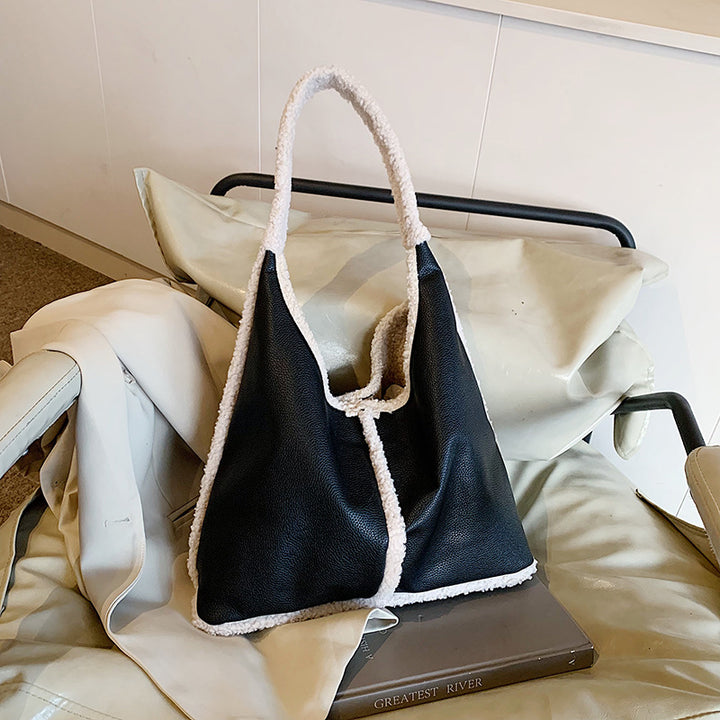 Faux Leather Tote Bag