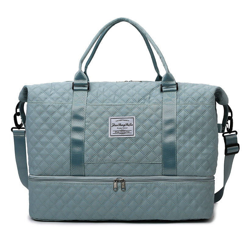 Stylish Quilted Gym Duffle Bag