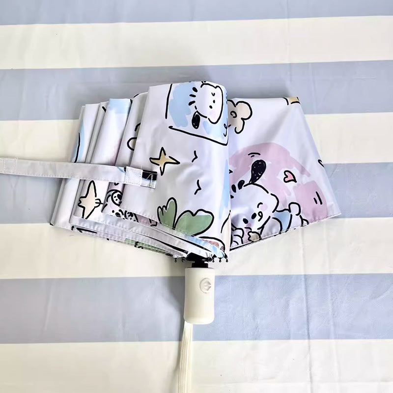 Ladies' folding umbrella with playful character design Stornfield