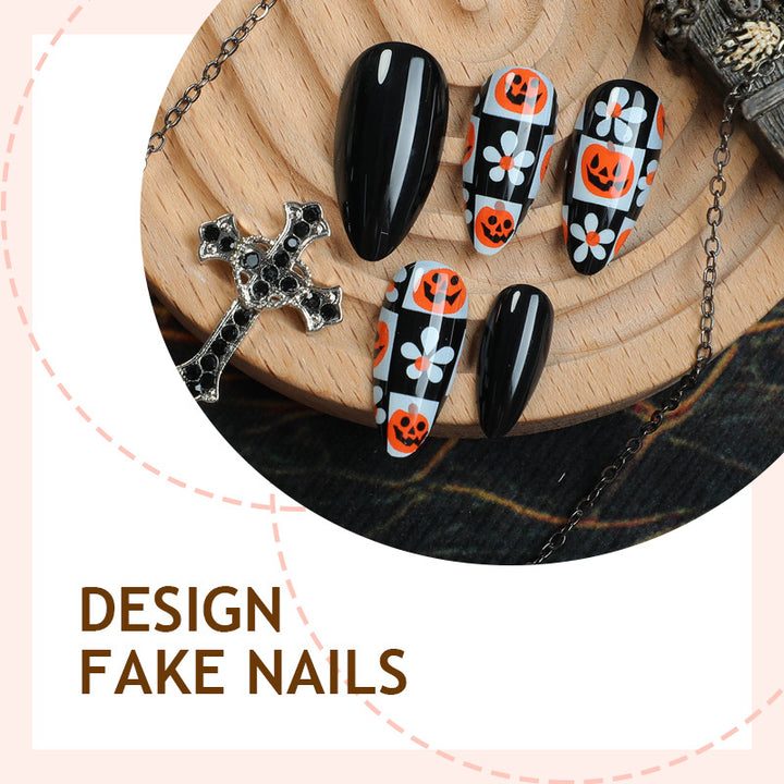 Halloween artificial nail set with creepy design Stornfield