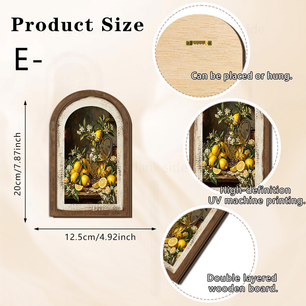 Wall decoration with lemon pattern Stornfield