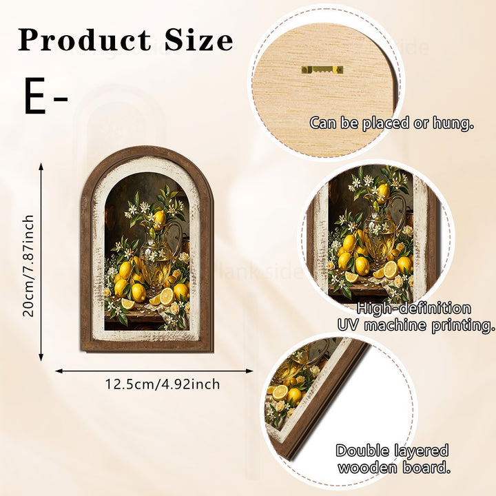 Wall decoration with lemon pattern Stornfield