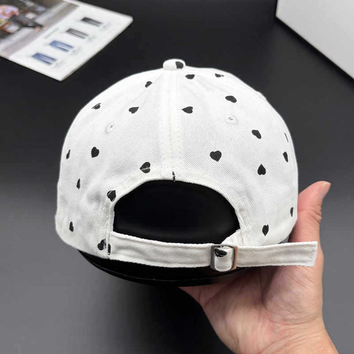 Women's Playful Heart-Patterned Adjustable Cap Stornfield