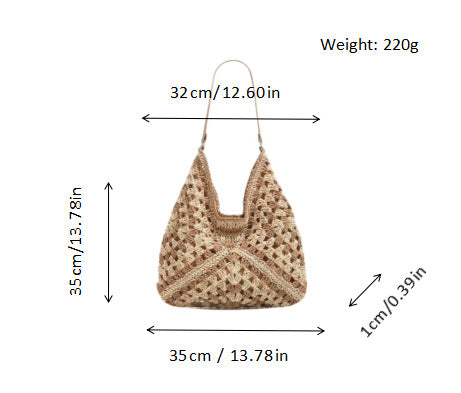 Hand-knotted shoulder bag Stornfield