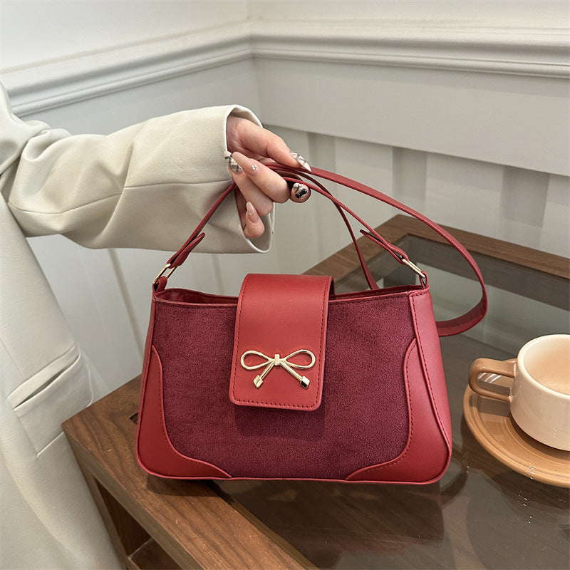 Stylish Faux Suede Handbag Stornfield
