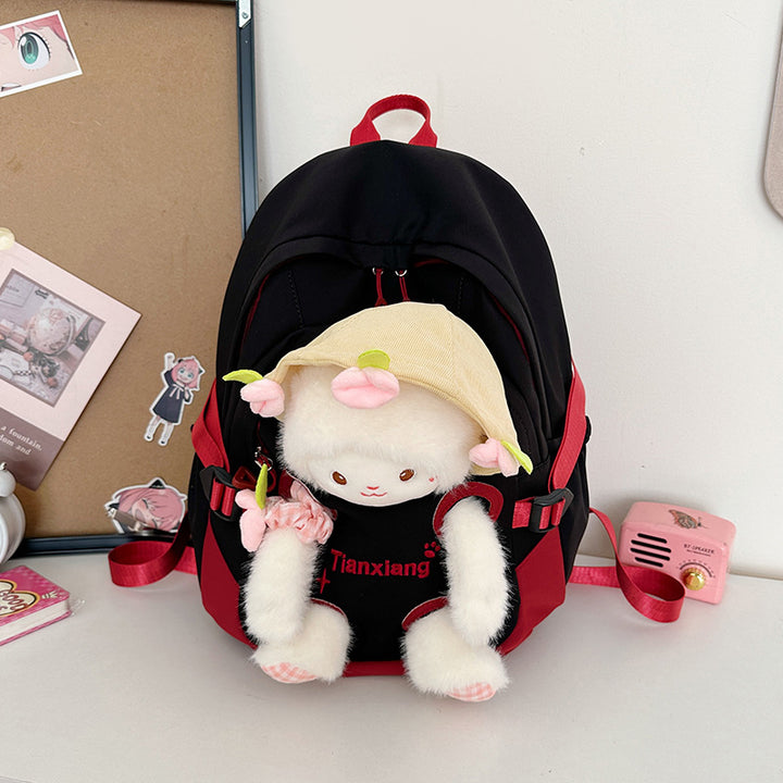 Backpack with Cute Plush Design and Practical Compartments Stornfield