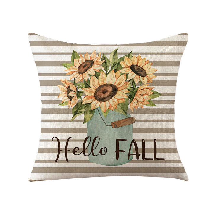 Autumn Gnome Decorative Throw Pillow Cover