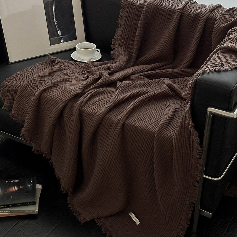Women's cozy waffle textured blanket Stornfield