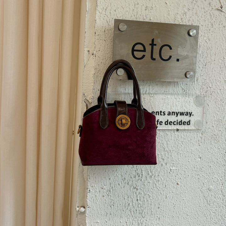 Handheld Suede Purse