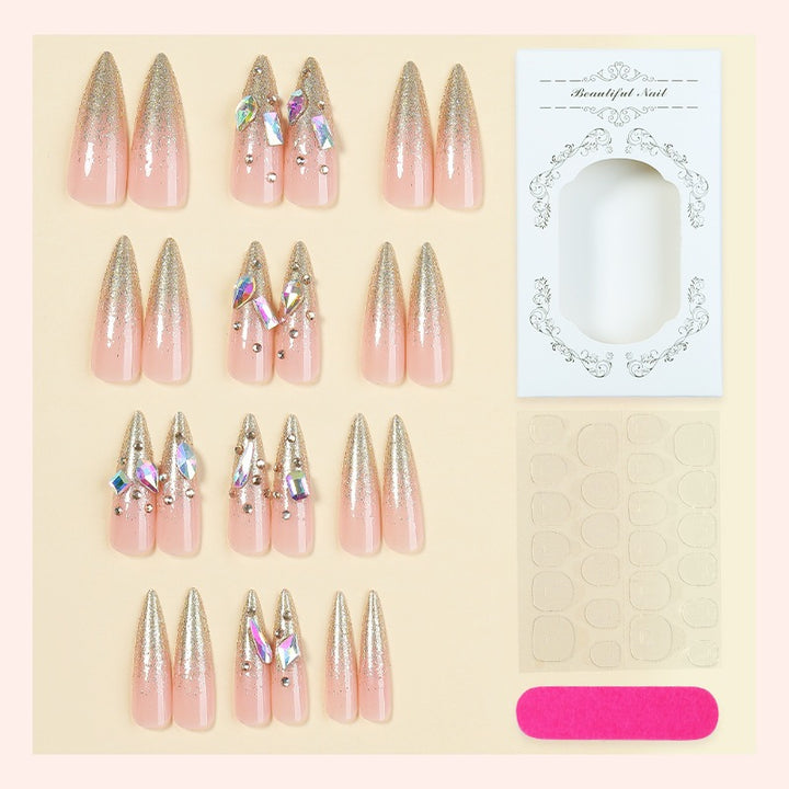 Authentic Dramatic Artificial Nail Set Stornfield
