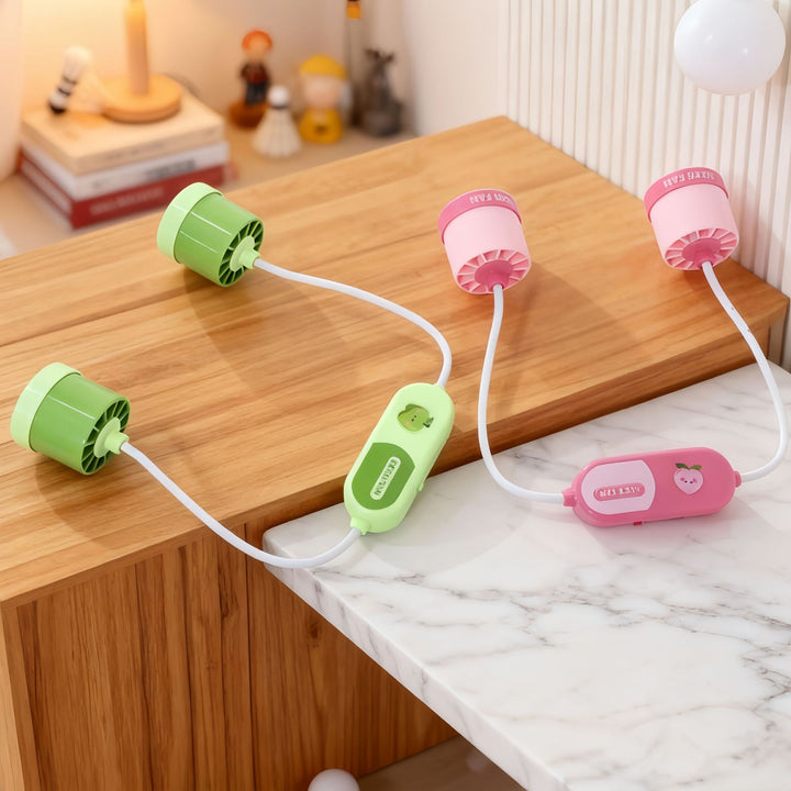 Women Portable Neck Fan with Flexible Design and Powerful Air Circulation Stornfield