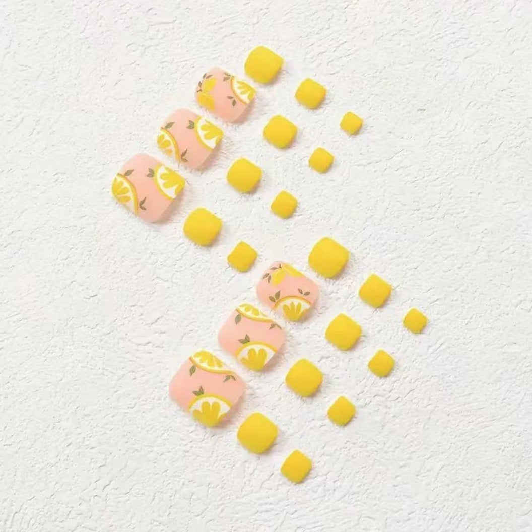 Nail art set with cheerful citrus motifs Stornfield