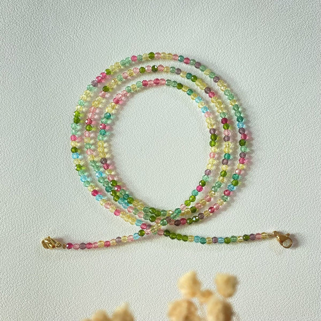 Colorful crystal necklace Stornfield