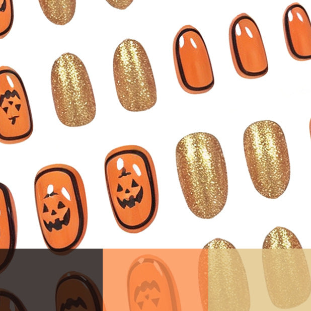 Halloween-Themed Glittering Nail Art Set Stornfield