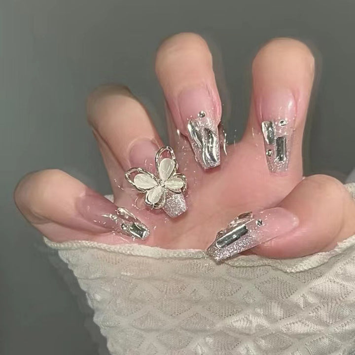 Decorative Butterfly Press-On Nails