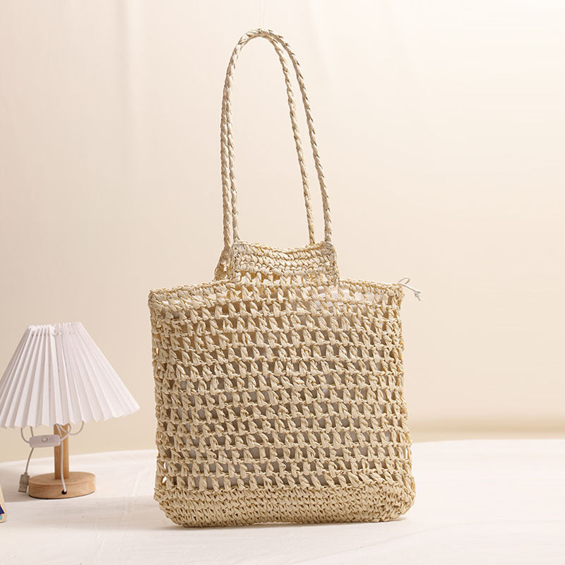 Handmade net tote bag made of natural material Stornfield