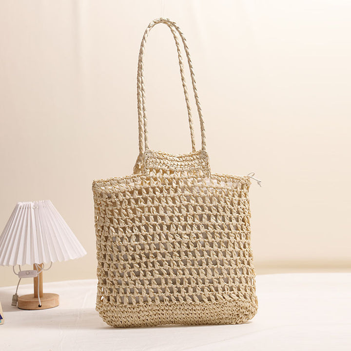 Handmade net tote bag made of natural material Stornfield