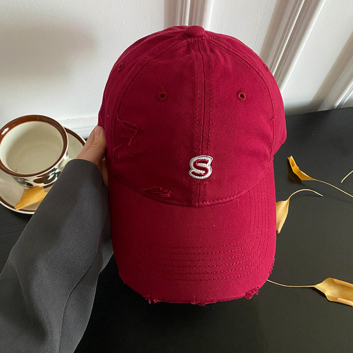 Unisex Distressed Embroidered Baseball Cap Stornfield