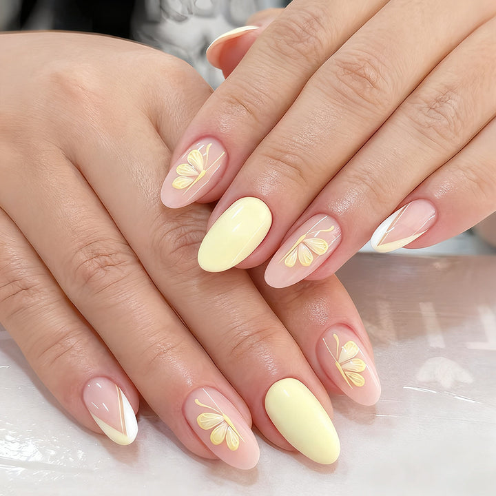 Artistic Floral Press-On Nails Stornfield 1787542747