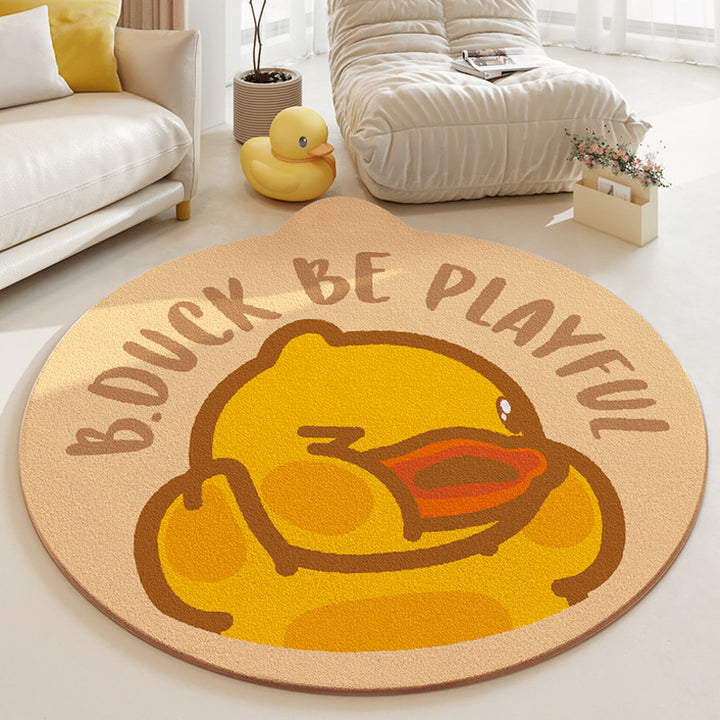 Playful Cartoon Character Area Rug