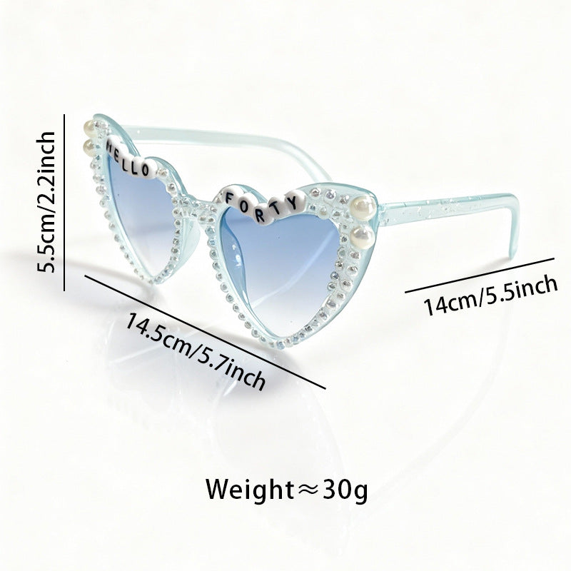 Pearl-Embellished Cat-Eye Sunglasses Stornfield